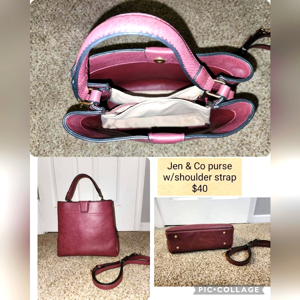 Jen & Co purse with shoulder strap